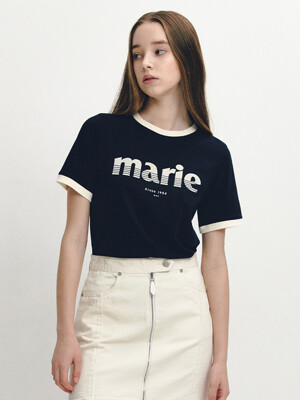 마리 후로킹 반팔 티셔츠(MAEBTS06MNY)