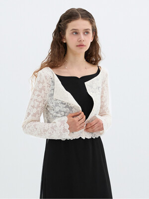 Flower Jacquard Cardigan_Long Sleeve