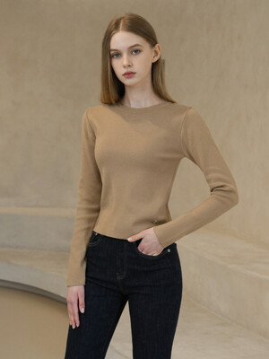 WK-03 BASIC KNIT_BEIGE