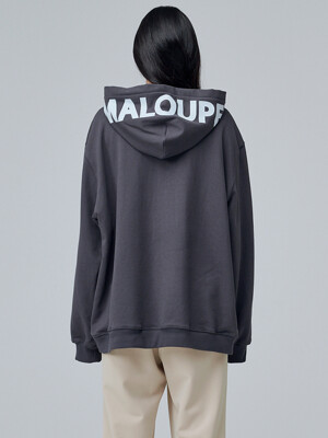 5403 레귤러핏 후드 스웻셔츠 (다크 그레이)