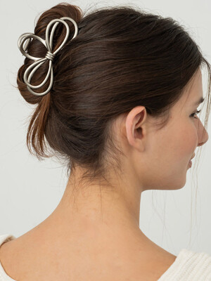 Multi metal ribbon hair claw clip_5 colors