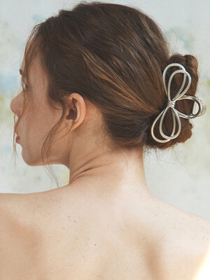 [단독]Multi metal ribbon hair claw clip_5 colors