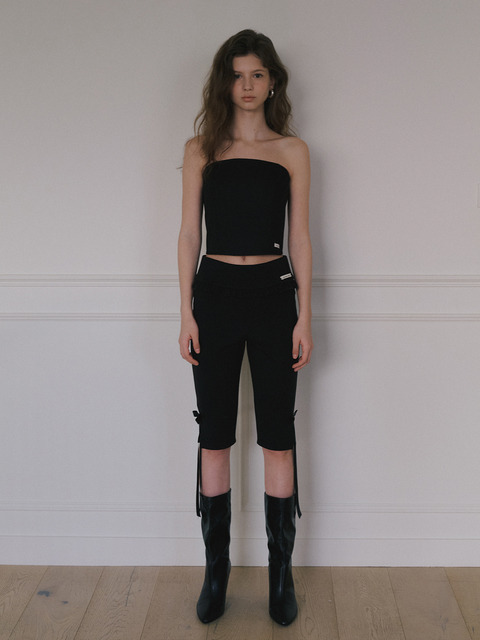 ◆2000Archives◆ AVA LAYERED SKIRTPANTS BLACK 2A25D2PT02BKOS 2000 아카이브스]AVA LAYERED SKIRT-PANTS (BLACK)