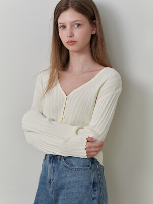 Bagel v cardigan (cream)