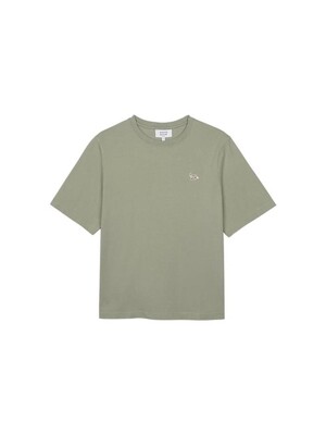 메종키츠네 여성 베이비 폭스 패치 콤포트 티셔츠 코트그린 OW00107KJ0008-0094