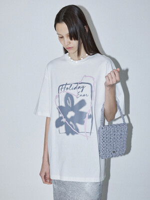 FLOWER GRAPHIC T-SHIRT - WHITE