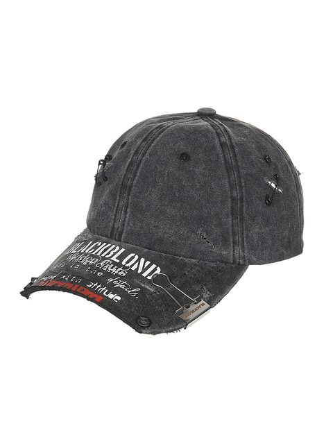 BLACKBLONDのBBD Ripped Custom Vintage Clash Pigment Cap 블랙블론드]BBD Ripped Custom Vintage Clash Pigment Cap