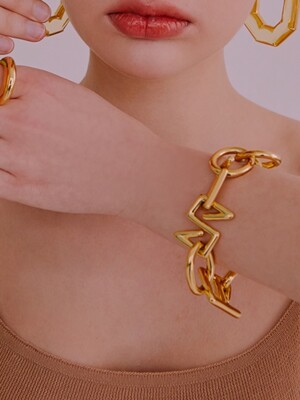 Viollina Chunky Bracelet_Gold