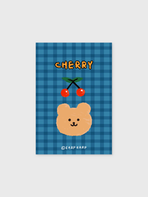 Cherry bear-blue(엽서)