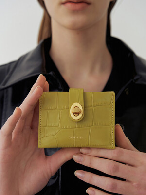 Roto wallet (Croc lime)