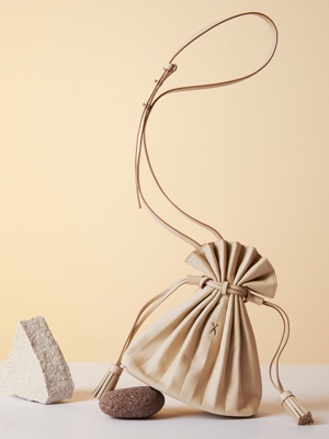 Lucky Pleats Crossbag Ecru Beige