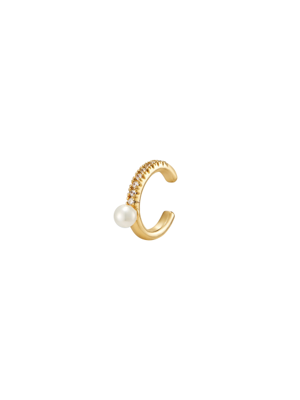 [silver925] Half Cubic Pearl Earcuff_EC1704