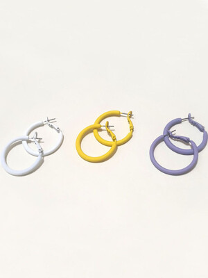 Point Color Ring Earring