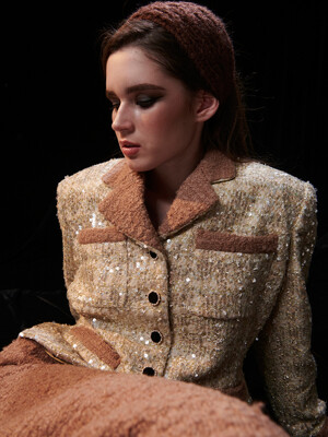 SHINY TWEED JACKET