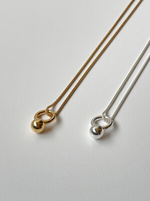 [silver925] kettle bell necklace_2color