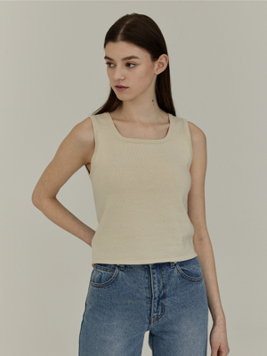 [22SS] KNIT SLEEVELESS - IVORY