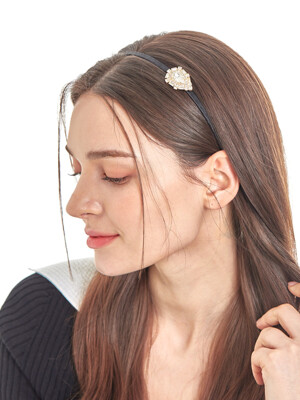 point water drop hairband