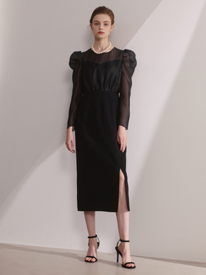 Sienna / Sleeve Detail Slim Fit Dress