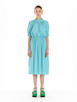 ULLINA Volume Sleeve Dress - Mint