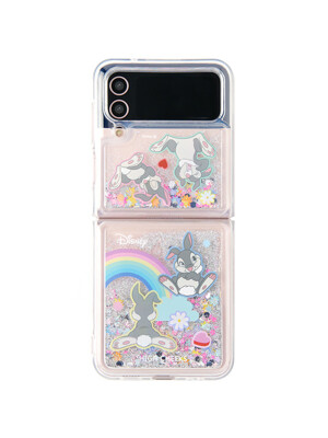 Rainbow thumper glitter case_Z FLIP