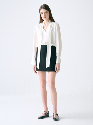 [TWEED] Stitch Tweed Skirt_2color