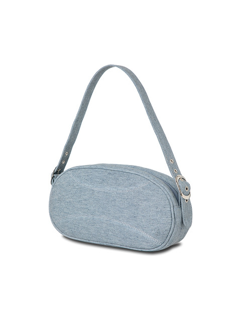 크로스백,숄더백 - 무음 (muwm) - PUFF-UP BUCKLE BAG (Soft Denim)