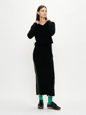 TWO-STITCH COLLAR NECK_BLACK