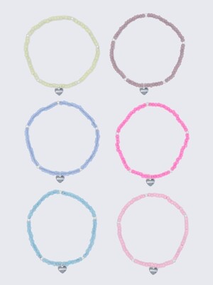 Pinco soft color beads Bracelet 젤리 소프트 컬러 레이어드 비즈 팔찌