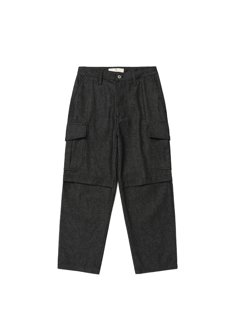 팬츠 - 티리버럴 (T-liberal) - COTTON KNEE-OPEN CARGO PANTS (BLACK) ZADS2-MPL120_450