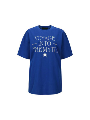 VOYAGE-PRINT T-SHIRT (BLUE)