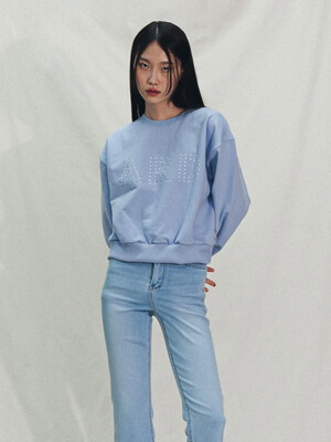 ARD Half Cropped Sweatshirt Violet