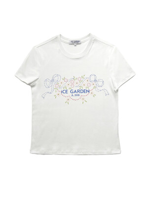 Floral Graphic T-shirt (Blue Lagoon)