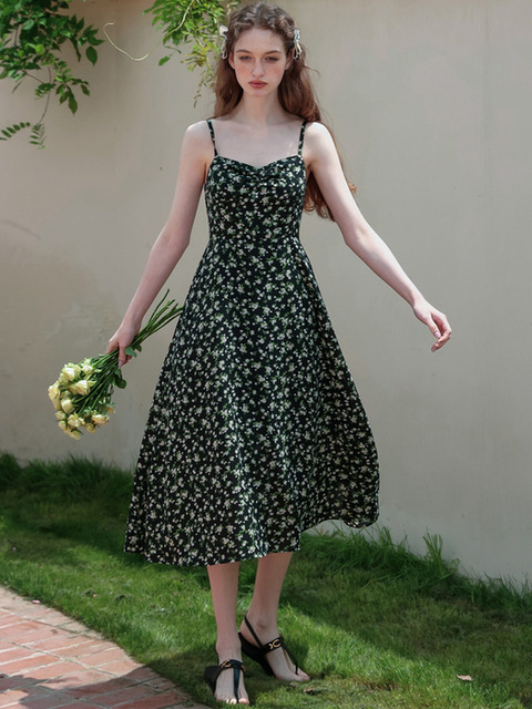 원피스 - 쎄무아듀 (Cest Moidew) - Cest_Slim suspense floral dress