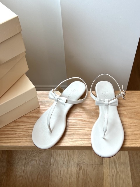 샌들 - 효에이브 (hyoave) - Liv Ribbon Sandals - Cloud
