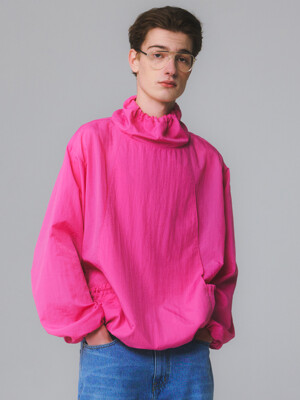 UNISEX, Four Pocket Wind Breaker Top / Hot Pink