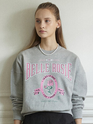 Belle Rose Sweatshirt - Melange Grey