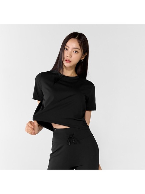 스포츠웨어 - 젝시믹스 (XEXYMIX) - 베이직 스트레치 크롭 티셔츠 (XWFST04H2)