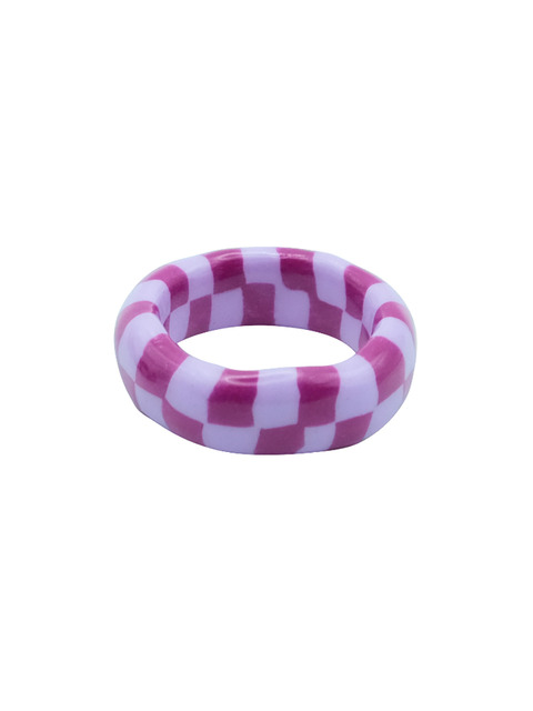 주얼리,주얼리 - 엔프프 (nff) - chess ring-lilac purple