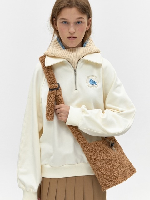 크로스백 - 드파운드 (DEPOUND) - poodle bag (cross-body) - brown