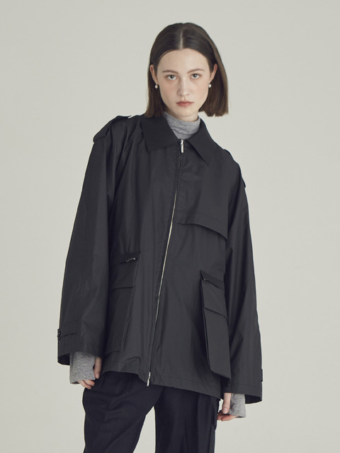 아우터,아우터,아우터,아우터 - 모스 (MOTH) - coating fabric combination safari_bk