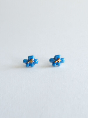 Wild flower earring [blue]