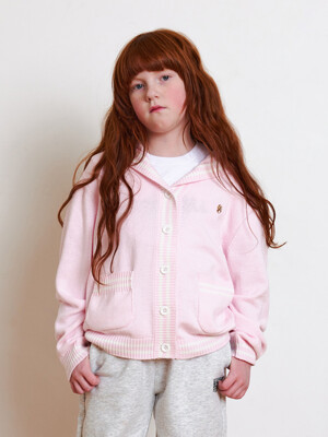 ENFANT W SAILOR CARDIGAN light pink