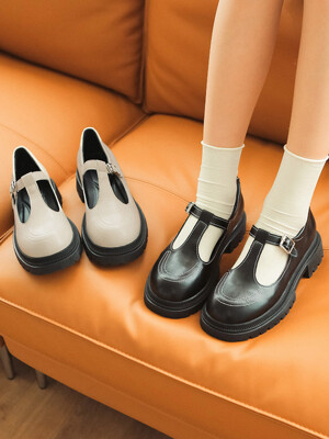 csy577 Platform T-strap maryjane loafer _ 2colors