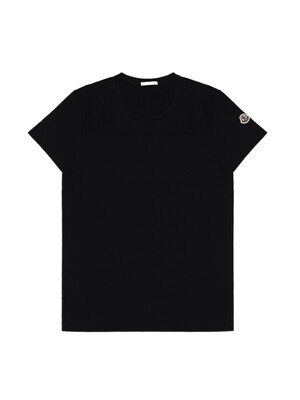 몽클레어 반팔 티셔츠 로고 여성 블랙 8C73200 V8058 999