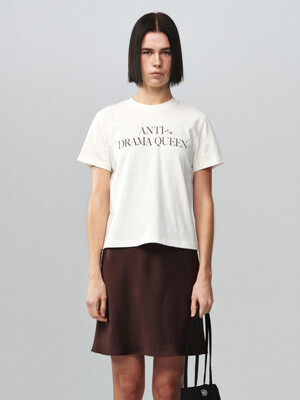 ANTI-DRAMA QUEEN T-Shirt Off-White