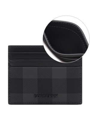 25SS 남성 체크 카드지갑 (8074102 CHARCOAL 25S)