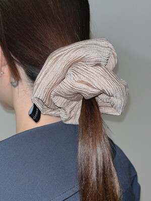 Wrinkle Big Scrunchie (Sand)