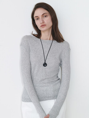 See-through cover-stitch Top SW5SE145_2color