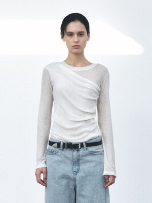 TVS WOOL ROUND NECK LAYERED TOP_2COLORS