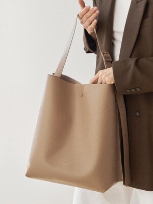 R.ARC BUCKET BAG L - Artificial Leather_4 COLORS